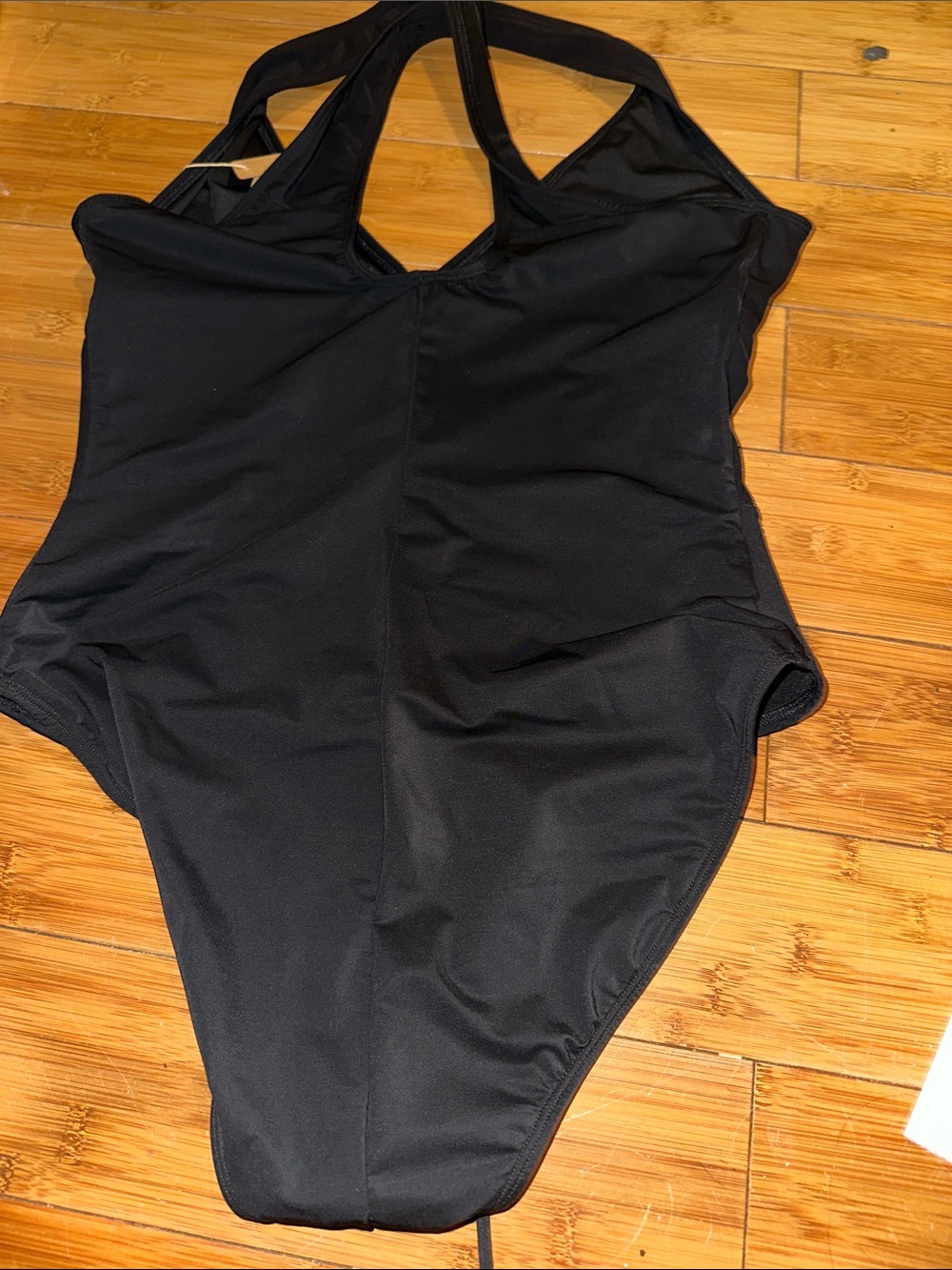 Shapellx  size L Black Lace-Up One-Piece Swimsuit - Picture 4 of 4